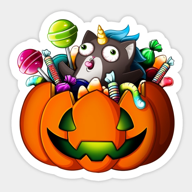 Halloween & Fluff Yeah Sticker by MaryPou